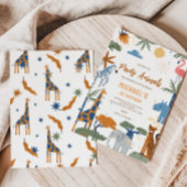Invitation d'anniversaire Safari Jungle