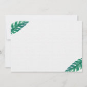 Invitation d'anniversaire Safari Jungle Party Anim (Dos)