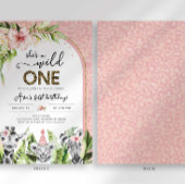 Invitation d'anniversaire Safari Wild One