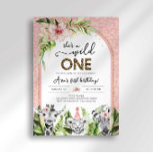 Invitation d'anniversaire Safari Wild One
