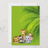 Invitation d'anniversaire Safari Wild One | Douce  (Dos)