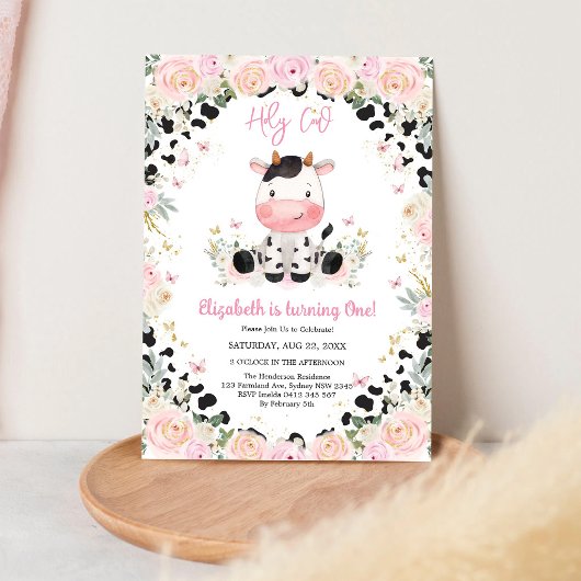 Invitation d'anniversaire Sainte Vache