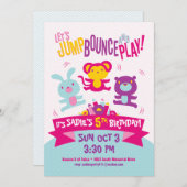 Invitation d'anniversaire *Sauter, rebondir et jou (Devant / Derrière)