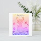 Invitation d'anniversaire sautillant (Debout devant)