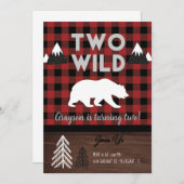 Invitation d'anniversaire sauvage (Devant / Derrière)
