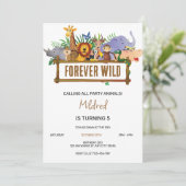 Invitation d'anniversaire sauvage (Debout devant)
