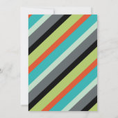 Invitation d'anniversaire sauvage - Animaux tribau (Dos)