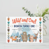 Invitation d'anniversaire sauvage et unique (Debout devant)