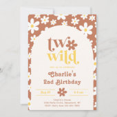 Invitation d'anniversaire sauvage | Marguerites |  (Devant)