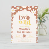 Invitation d'anniversaire sauvage | Marguerites |  (Debout devant)