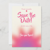 Invitation d'anniversaire "Sauvez la date" (Devant)