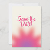 Invitation d'anniversaire "Sauvez la date" (Dos)