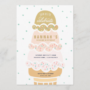 INVITATION D'ANNIVERSAIRE - SCOOPS DE CORNET DE