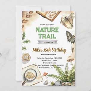 Invitation d'anniversaire Sentier de la Nature