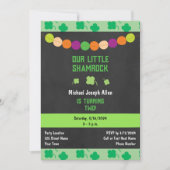 Invitation d'anniversaire shamrock (Devant)