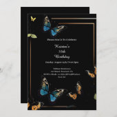 Invitation d'anniversaire simple (Devant / Derrière)