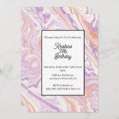 Invitation d'anniversaire simple (Devant / Derrière)