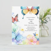 Invitation d'anniversaire simple (Debout devant)