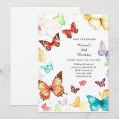 Invitation d'anniversaire simple (Devant / Derrière)