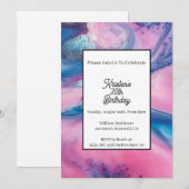 Invitation d'anniversaire simple (Devant / Derrière)