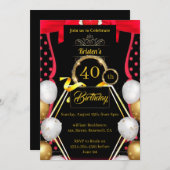 Invitation d'anniversaire simple (Devant / Derrière)