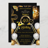 Invitation d'anniversaire simple (Devant / Derrière)