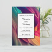 Invitation d'anniversaire simple (Debout devant)