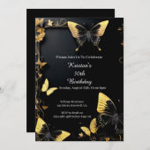 Invitation d'anniversaire simple (Devant / Derrière)