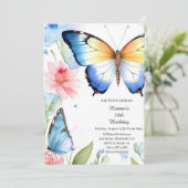 Invitation d'anniversaire simple (Debout devant)