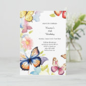 Invitation d'anniversaire simple (Debout devant)