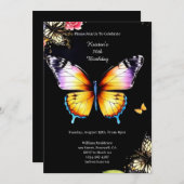 Invitation d'anniversaire simple (Devant / Derrière)