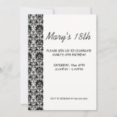 Invitation d'anniversaire simple blanc (Devant)