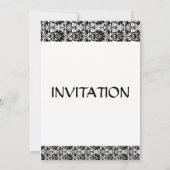 Invitation d'anniversaire simple blanc (Dos)