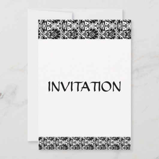 Invitation d'anniversaire simple blanc (Dos)