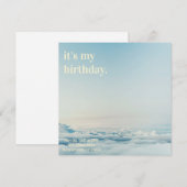 Invitation d'anniversaire simple élégante (Devant / Derrière)