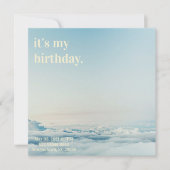 Invitation d'anniversaire simple élégante (Devant)