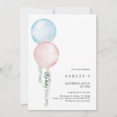 Invitation d'anniversaire simple minimaliste avec (Devant)