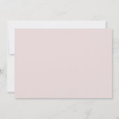 Invitation d'anniversaire singe rose (Dos)