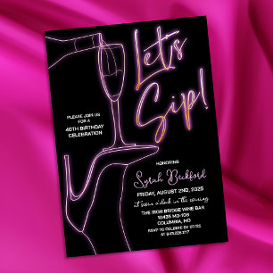 Invitation d'anniversaire SIP - TOUT ÂGE