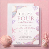 Invitation d'anniversaire sirène