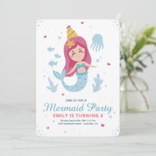 Invitation d'anniversaire sirène, Anniversaire sou