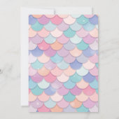 Invitation d'anniversaire sirène, Anniversaire sou (Dos)