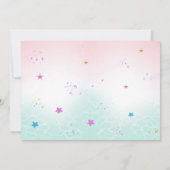 Invitation d'anniversaire Sirène Licorne avec phot (Dos)