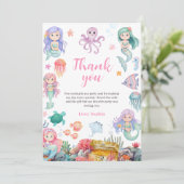 Invitation d'anniversaire sirène, Sirène des fonds (Debout devant)