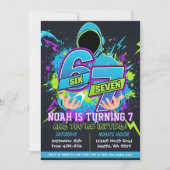 Invitation d'anniversaire Six Sept, 7e anniversair (Devant)