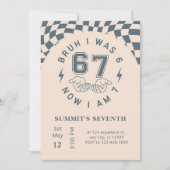 Invitation d'anniversaire Six Seven | Invitation d (Devant)
