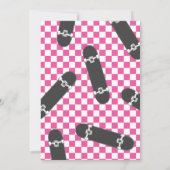 Invitation d'anniversaire Skateboard Let's Kick It (Dos)