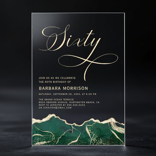 Invitation d'anniversaire soixante ans soixante an