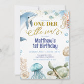 Invitation d'anniversaire sous la mer (Devant)