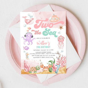 Invitation d'anniversaire sous la mer